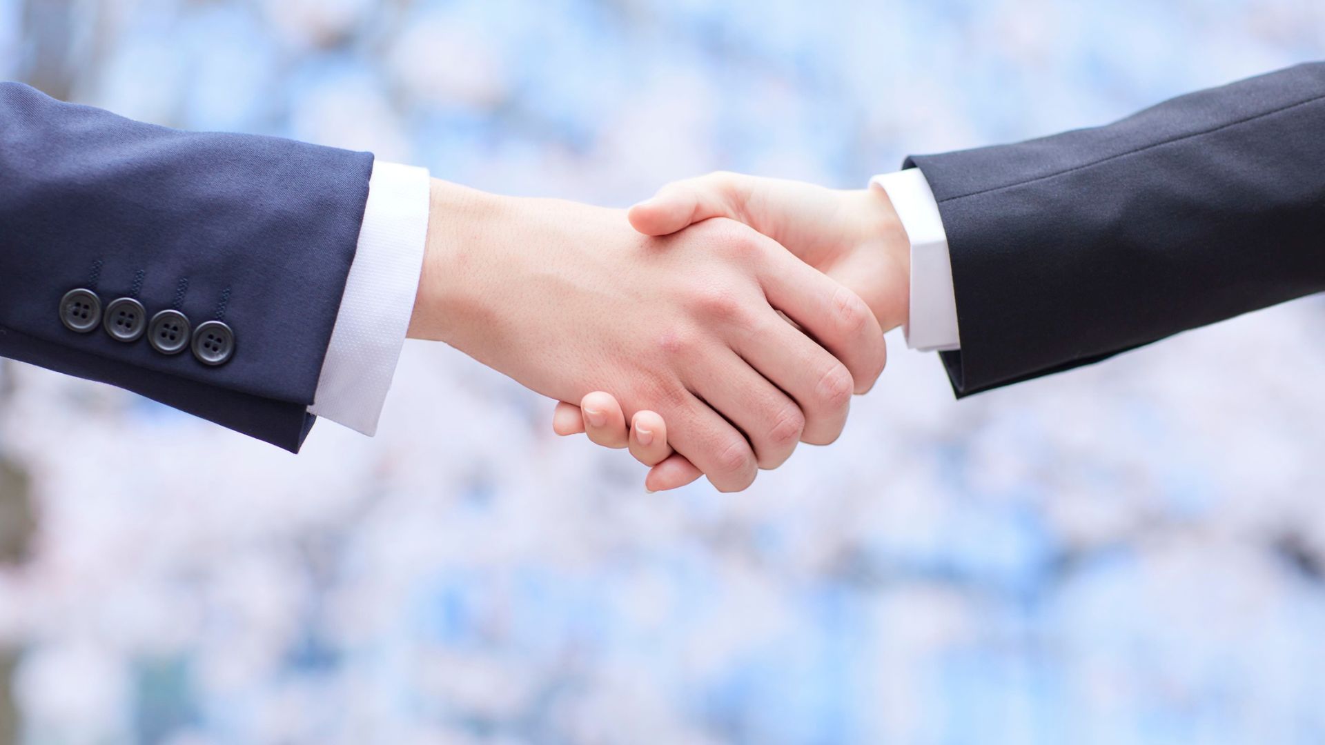 Due persone che si stringono la mano, a suggellare un accordo di collaborazione